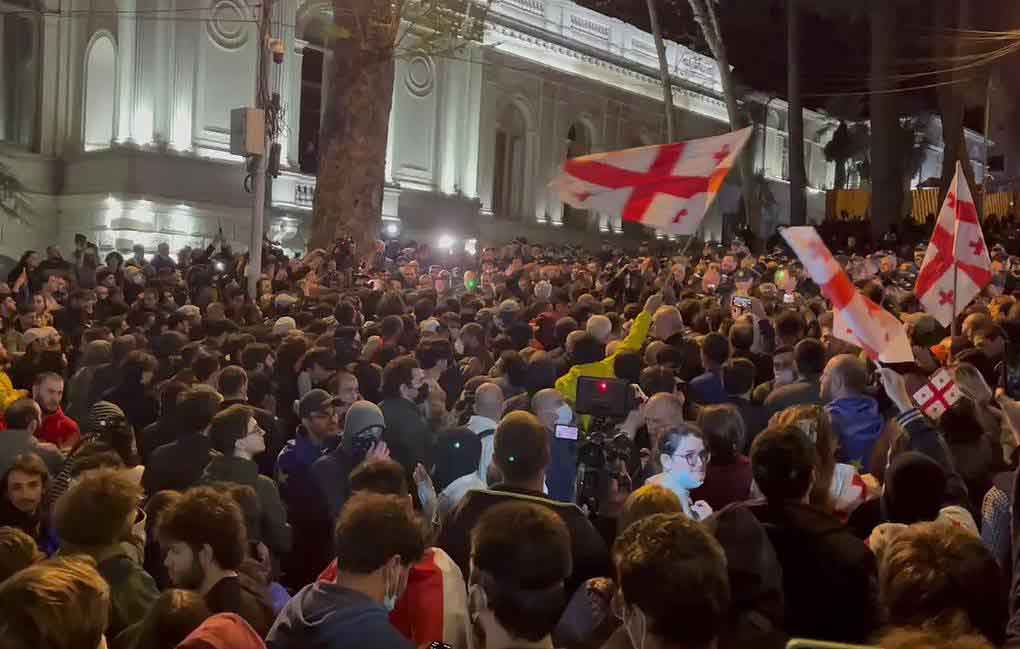 Protestas en Tiflis, Georgia