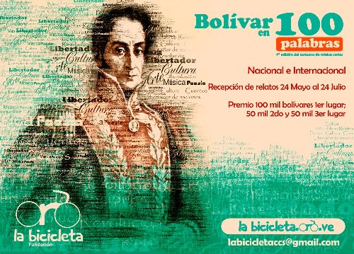 Concurso de relatos cortos, Nacional e  Internacional, Bolívar en 100 palabras