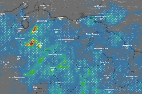 Venezuela Estiman Para Este Domingo Abundante Nubosidad Con Lluvias