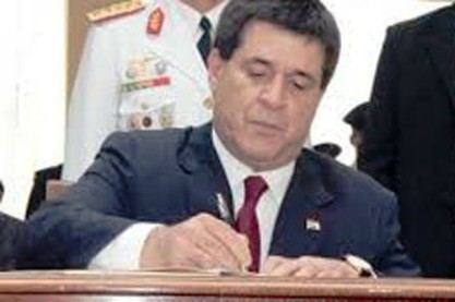 El presidente de Paraguay, Horacio Cartes