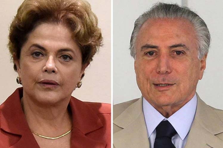 Dilma Rousseff y Michel Temer