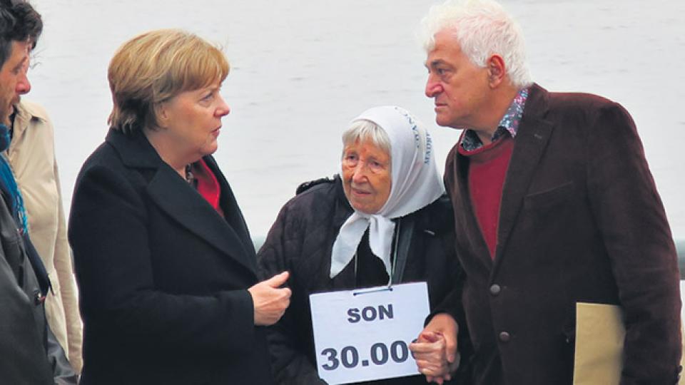 Merkel y Vera Jarach