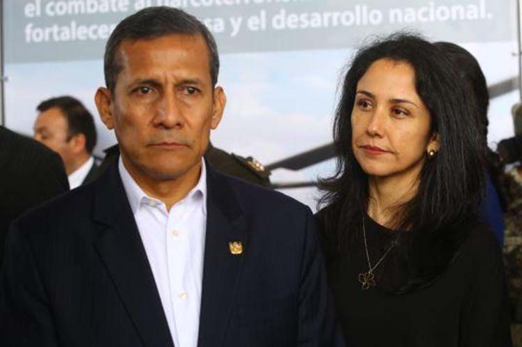 Ollanta Humala y su esposa Nadine Heredia