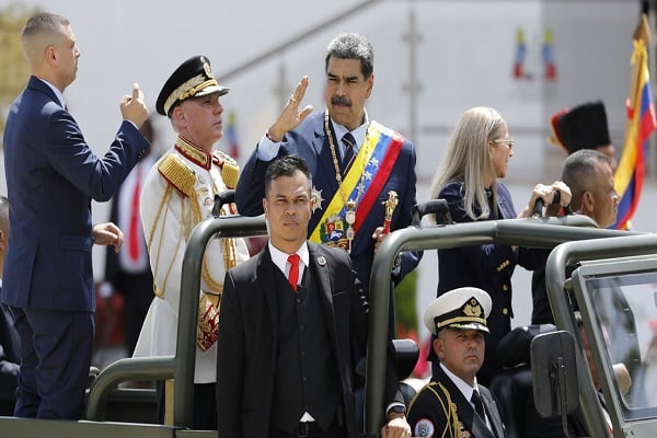 El presidente venezolano Nicolás Maduro en Caracas, 5 de julio del 2024.