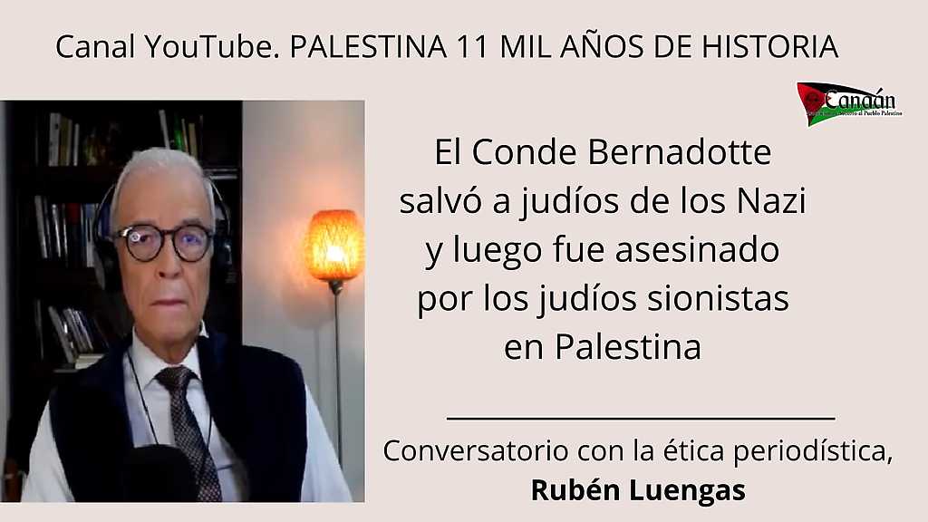 Rubén Luengas en el programa "Palestina 11 mil años de historia"
