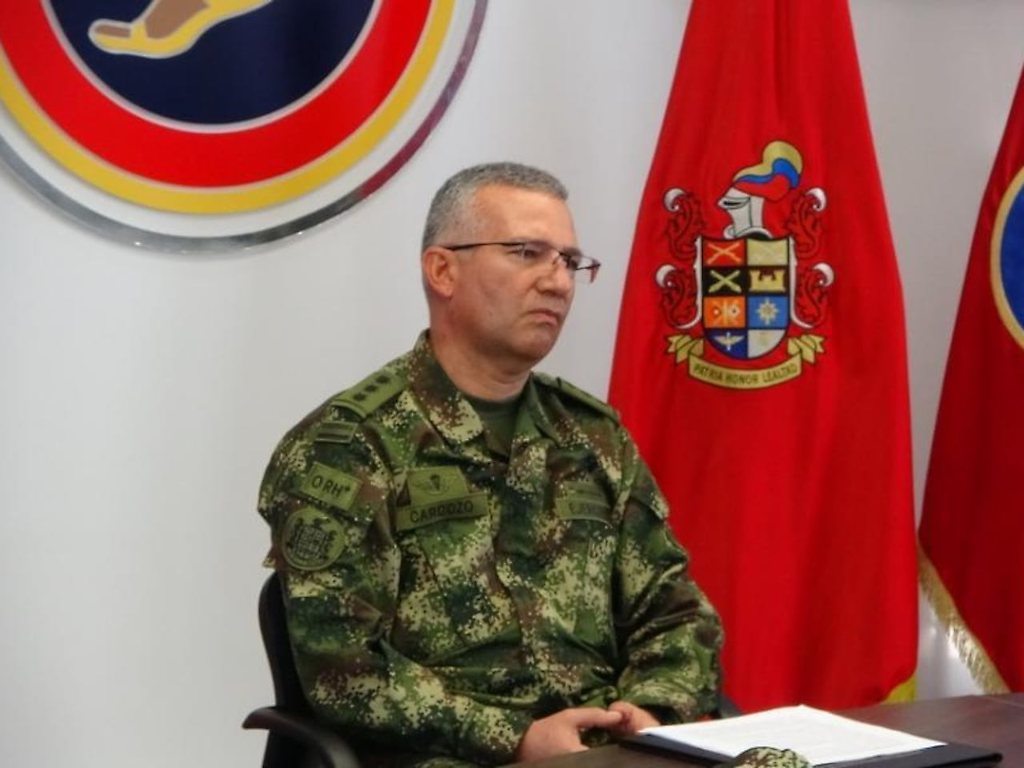 El comandante del Ejército Colombiano, general Luis Emilio Cardozo
