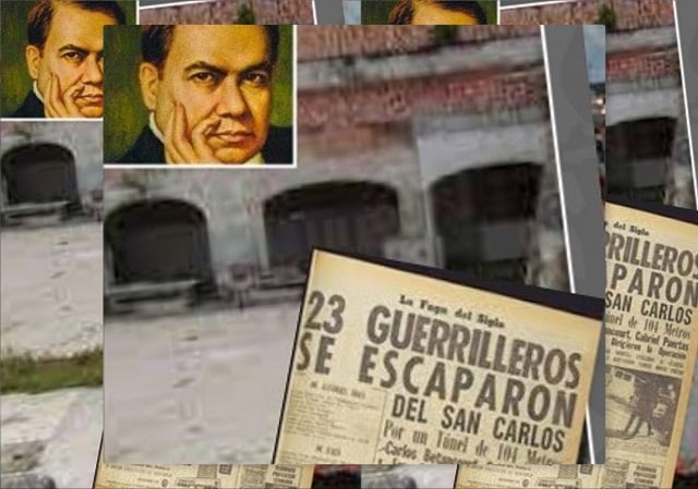 Imágenes alusivas a las efemérides destacadas. Arriba, el poeta Rubén Darío. En el centro imagen del antiguo Cuartel San Carlos. Abajo a la derecha, un periódico de la época con la noticia de la fuga en portada.