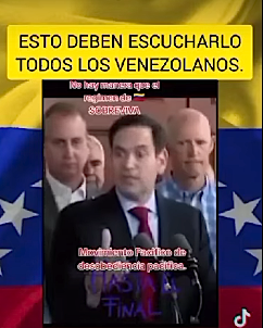 Así pensaba Marco Rubio antes de ser designado Secretario de Estado de Los Estados Unidos, el gobierno y el pueblo de Venezuela deben estar alertas ante este comentario preciso