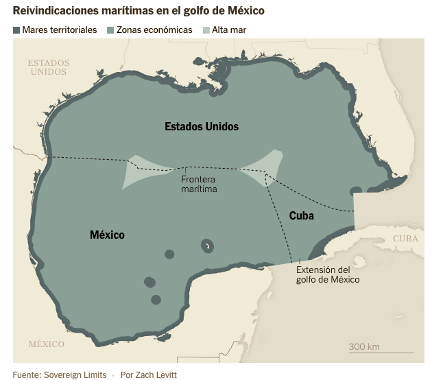 A quién corresponde el Golfo de México