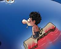 (Caricatura) Niño de Gaza